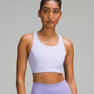 Lululemon Everlux Train Bra *Medium Support, C/D Cup Lilac Smoke Size 6
